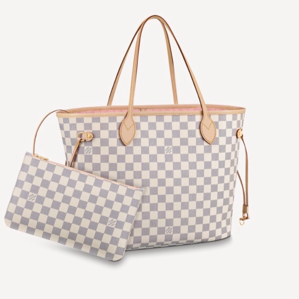 Louis Vuitton Neverfull MM Rose Ballerine